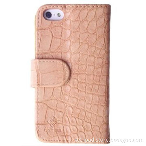Flip leather wallet cases for iPhone 5/5S, ultra-thin design